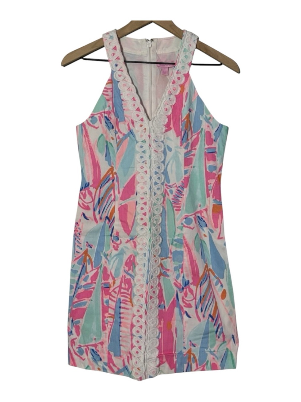 Lilly Pulitzer Lynn Sleeveless Multicolor Shift Dress Size 8 - Picture 2 of 6